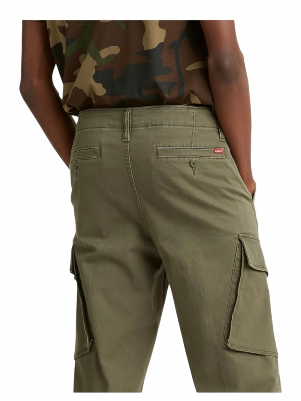 LEVI’S XX Tapered Cargo Men's Pants- Olive- 33x30 - Picture 4 of 9